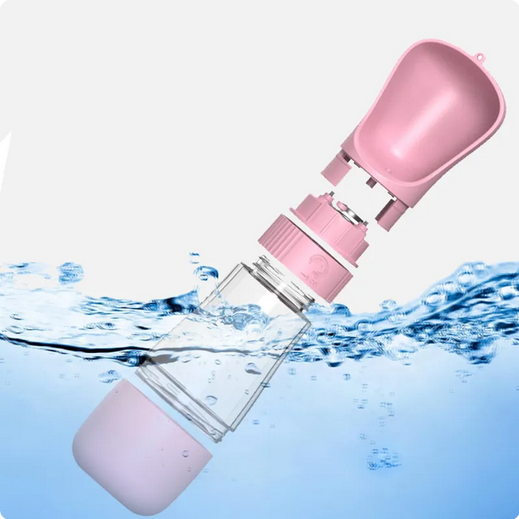 Portable 2-in-1 Pet Water Bottle